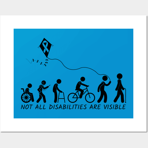 Spoonie Species: "Not all disabilities are visible..." Wall Art by spooniespecies